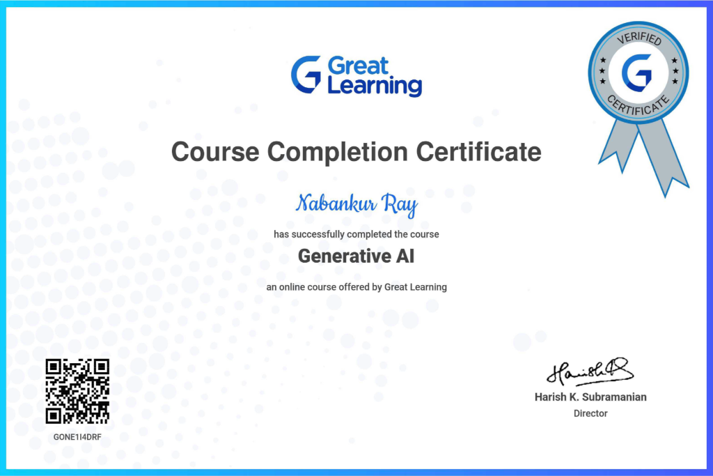 Generative AI Certificate