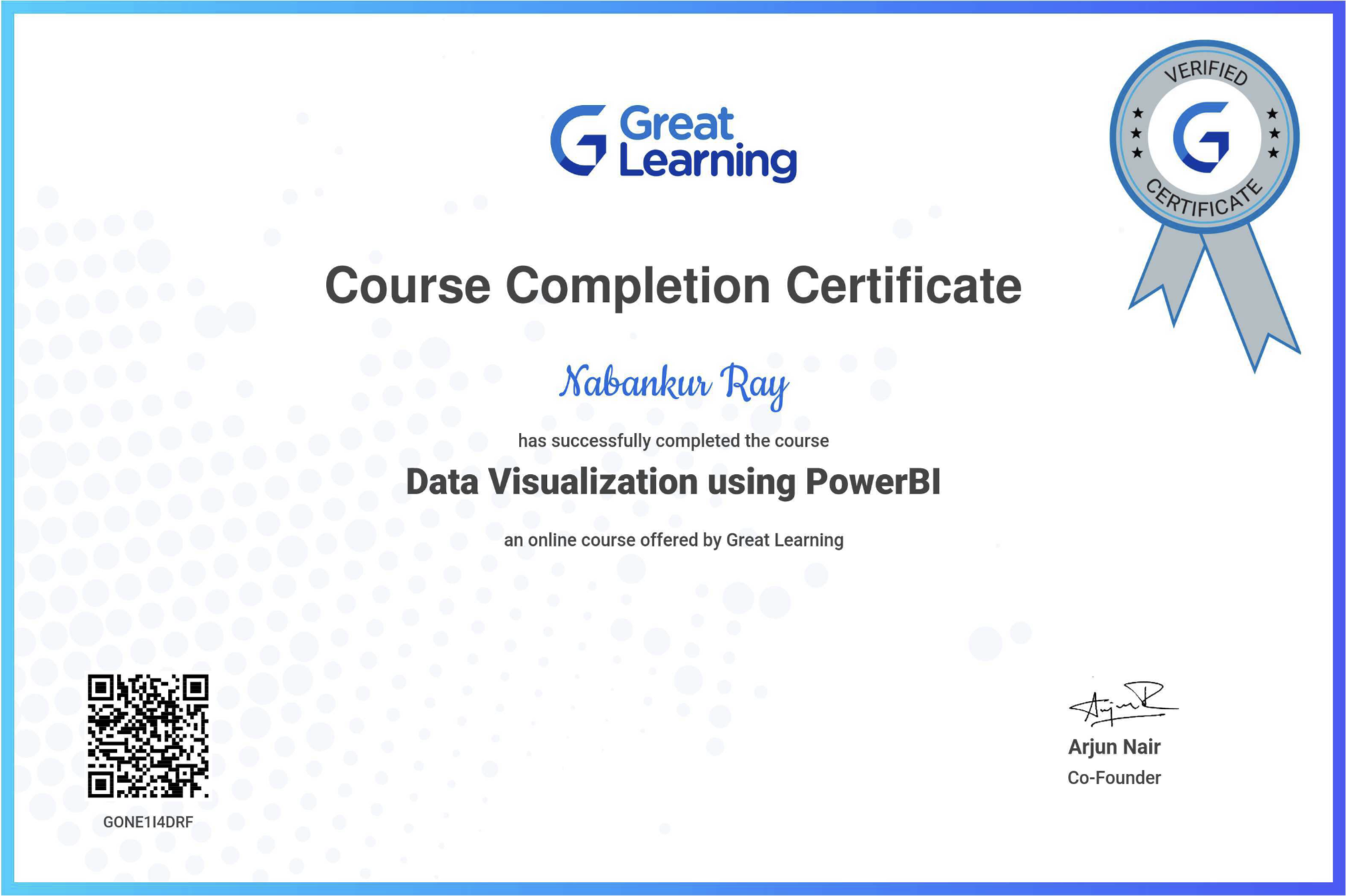 Power BI Certificate